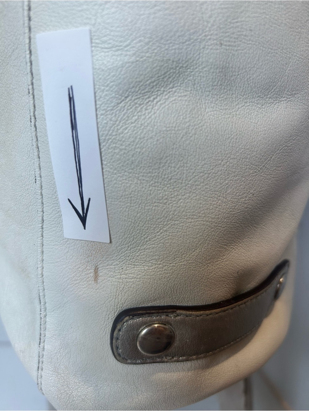 COACH Convertible Shoulder Satchel Hobo Bag Silver And Ivory F15445 Y2K Luxe Bag - Picture 6 of 16